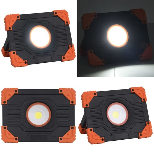 Transportabel LED-projektør 10 W ABS kold hvid - LED-projektør - LED-projektører - Home & Living