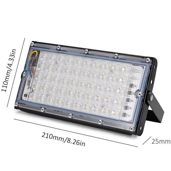 TEMPSA Outdoor LED strålkastare - 50W - Aluminium - Svart - IP66
