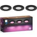 Miniatyrbild 1 av 8: Philips Hue Slim Downlight S 90mm 3-pack - Svart