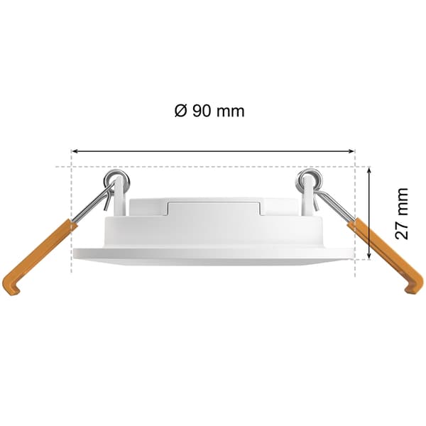 Philips Hue Slim Downlight S 90mm 1-pack - Vit