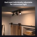 Miniatyrbild 7 av 8: Philips Hue Runner White Ambiance 3 spot 1200 lm - Svart