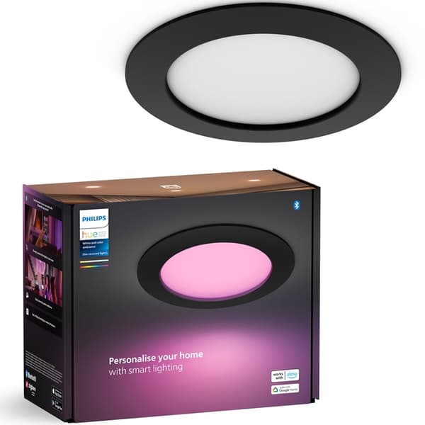 Philips Hue Slim Downlight L 170mm 1-pack - Svart