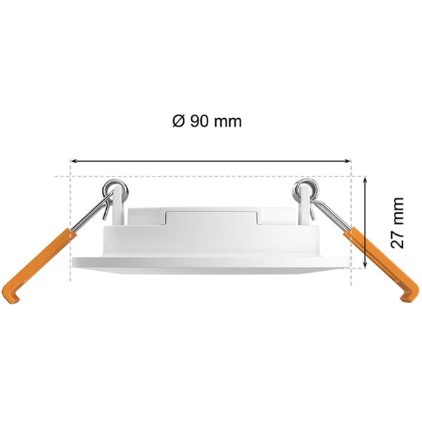 Philips Hue Slim Downlight S 90mm 3-pack - Vit
