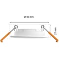Miniatyrbild 4 av 8: Philips Hue Slim Downlight S 90mm 3-pack - Vit