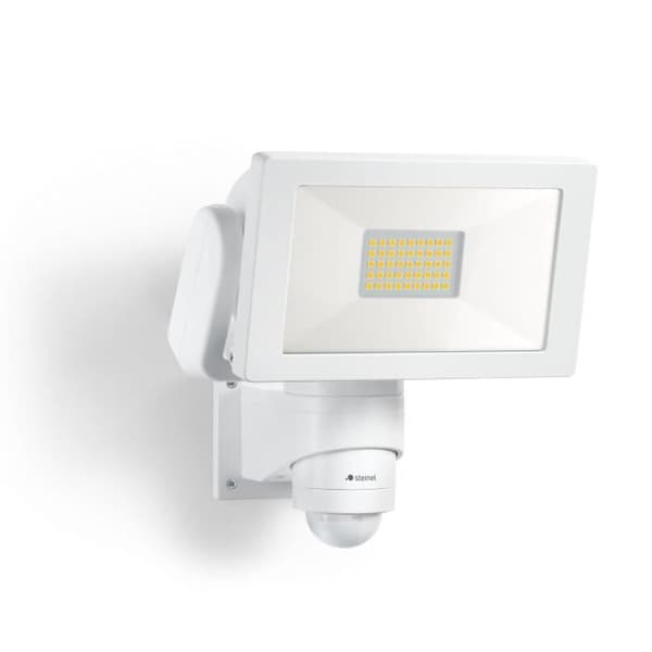 STEINEL Utomhusstrålkastare med sensor LS 300 S LED 30W 4000K IP44 - Vit