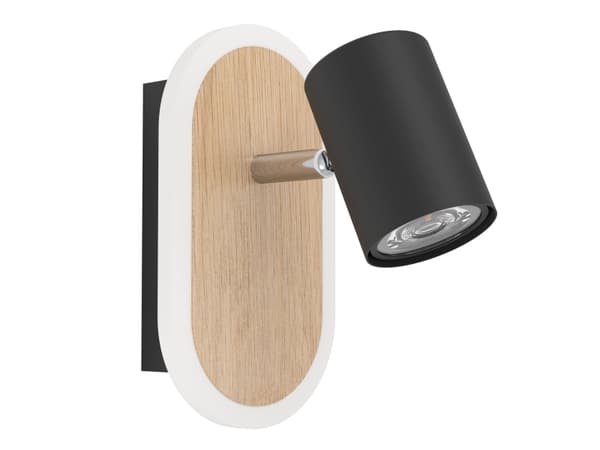 EGLO RIMBOCCHI SPOT L180 7W 850LM TRÄ/SVART