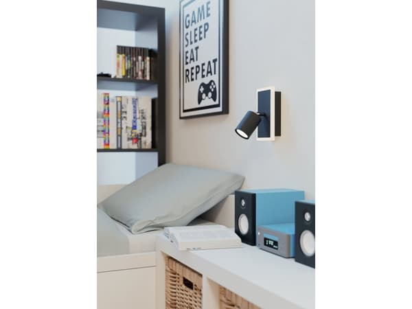 EGLO RIMBOCCHI 1 SPOT L180 7W 850LM SORT