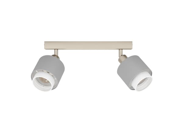 EGLO BELLIZZI SPOTSKINNE L310 2XE14 BS/GRÅ/HVID
