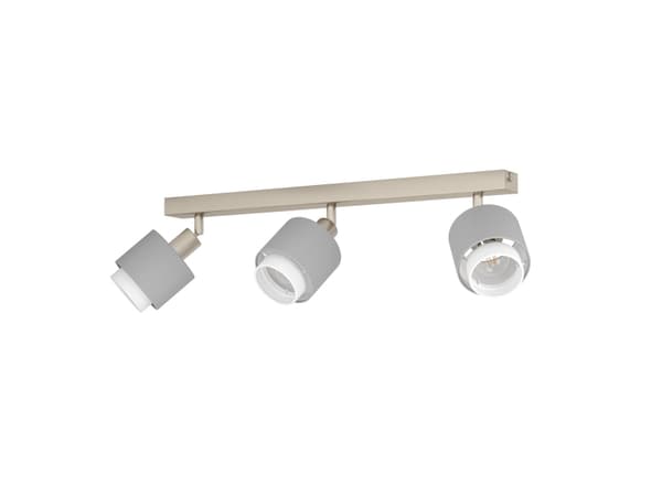 EGLO BELLIZZI SPOTSKINNE L430 3XE14 BS/GRÅ/HVID