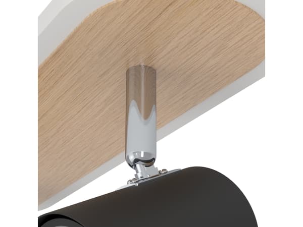 EGLO RIMBOCCHI SPOTSKINNE L340 12W 1500LM TRÆ/SORT