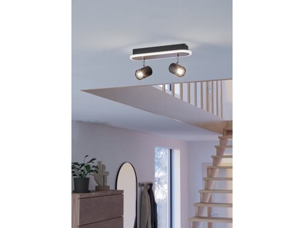 EGLO RIMBOCCHI SPOTSKINNE L340 12W 1500LM TRÆ/SORT