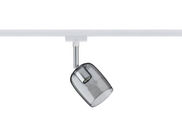 Paulmann 953.44, Spotlight på skinne, G9, 1 ampuller, 230 V, Grå, Gjennomsiktig, Hvit Grå, Gjennomsiktig, Hvit