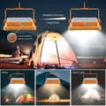 Miniatyrbild 4 av 6: 100W uppladdningsbar LED-strålkastare 3000LM, bärbar lykta arbetslampa med solpanel, 3500mAh USB uppladdningsbar lampa