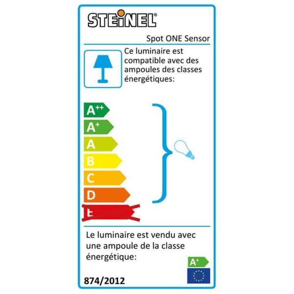 LED utomhusstrålkastare med STEINEL Spot ONE aluminiumdetektor 7W 3000K IP44 GU10 - Antracit