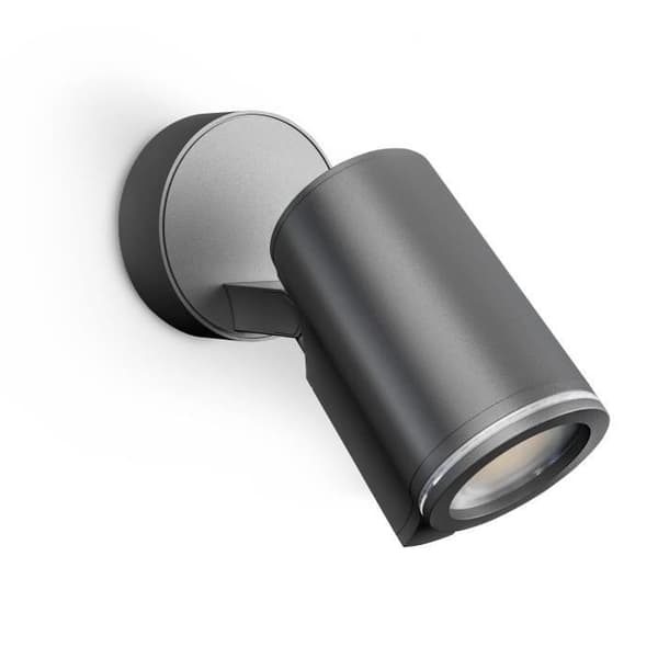 LED utomhusstrålkastare med STEINEL Spot ONE aluminiumdetektor 7W 3000K IP44 GU10 - Antracit