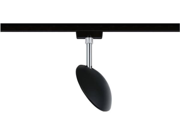 Paulmann Sphere, Spotlight på skinne, LED, 7,4 W, 2700 K, 500 lm, Sort, Kromfarget