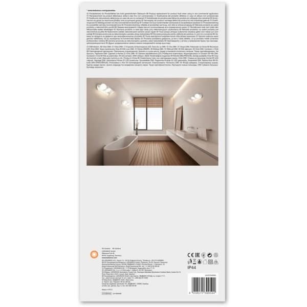 LEDVANCE LED Spot Vägglampa Trippel - 3 x 7W - IP44 - Vit - Varm / kall