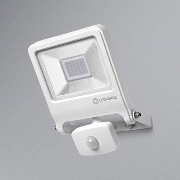 Utomhus LED-projektor - LEDVANCE - Endura Flood 30W - Närvarodetektor - Vit