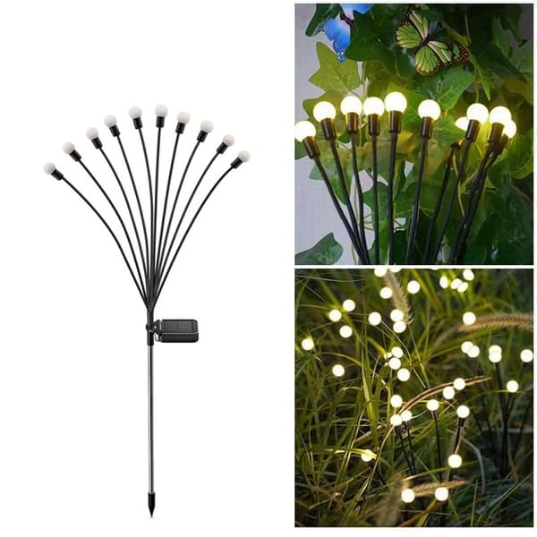 INF Solar Firefly Lights - 10 varmhvite lysdioder - N1310X3-1 Sort0