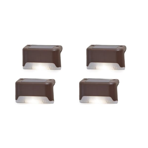 INF LED trappelys, solcelledrevet trinlys 4-pack