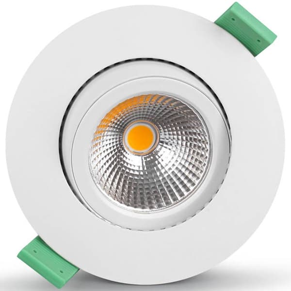 Lisa Dæmpbar forsænket downlight 3000K 600lm IP65 3-pak Hvid
