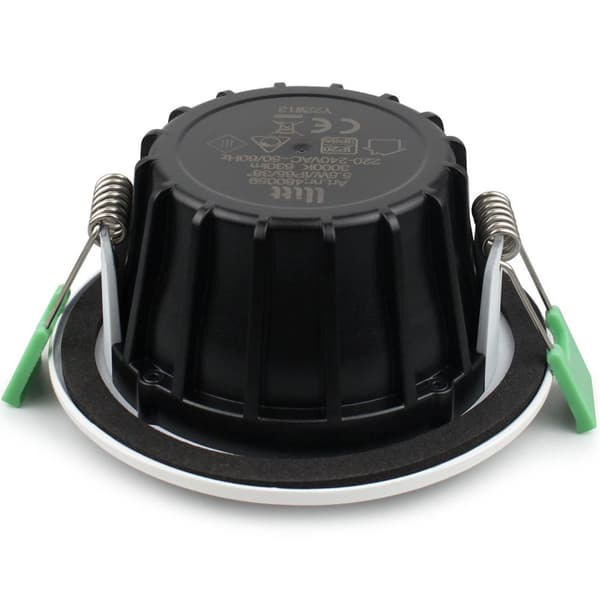 Lisa Dæmpbar forsænket downlight 3000K 600lm IP65 3-pak Hvid