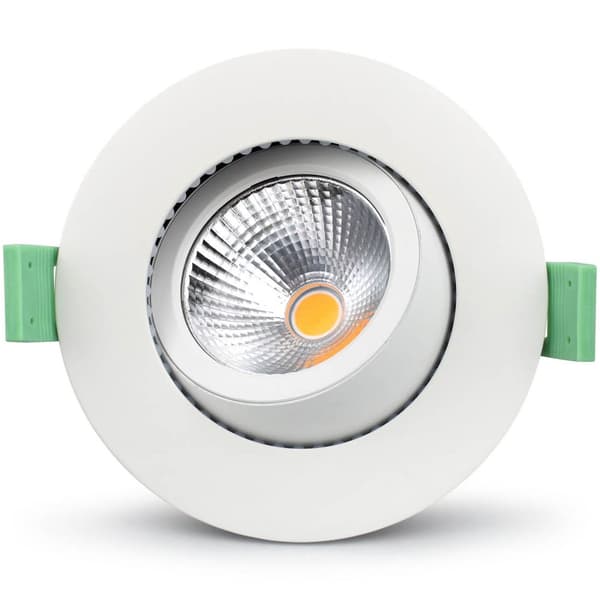 Lisa Dæmpbar forsænket downlight 3000K 600lm IP65 3-pak Hvid