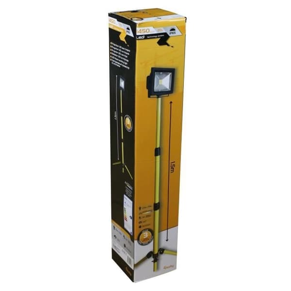 20W LED platsspotlight på stativ H05RN-F 3g1mm²