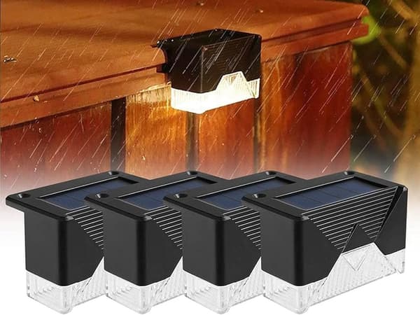 4-pakning Solcelledrevne LED-lamper