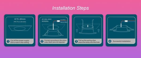 Smarta RGB LED-Spotlights 6-pack VARICART