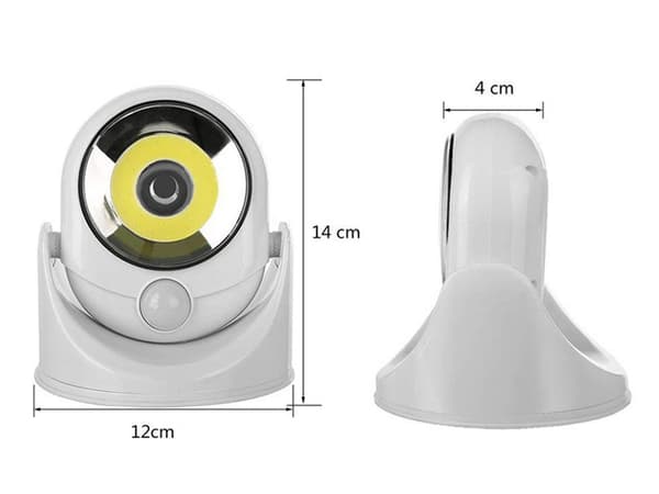 Trådlös LED-lampa med Rörelsevakt - 360° rotation