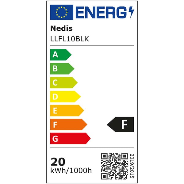 Nedis LED-valonheitin 4000K, 1620 lumenia, IP65, energiatehokas 20W