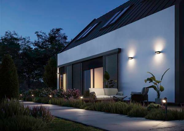 Steinel - 068677 - Spot Way utomhus LED-pollare, GU10, Justerbar 90, Stolpe för trädgård och terrass, 6,7 W, 512 lm