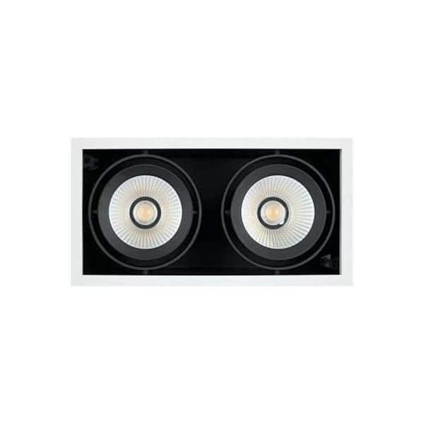 LEDVANCE SPOT MULTI 2 x 30W 3000K FL WT-BK, infälld belysningsspot, 2 glödlampor, LED, 30 W, 3000 K, Svart, Vit