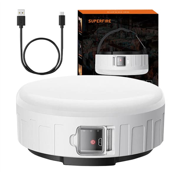 Retkeilyvalaisin Superfire T25, 400lm, USB