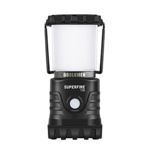 Retkeilyvalaisin Superfire T30, 600lm, USB