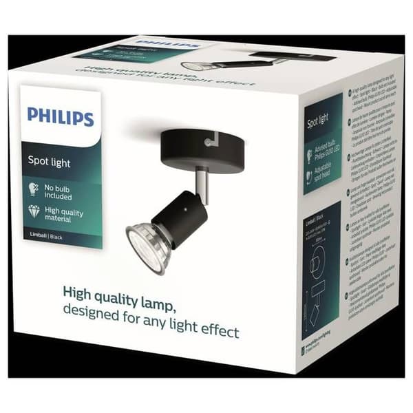 Philips Limbali 8719514465213 Takstrålkastare GU10 svart