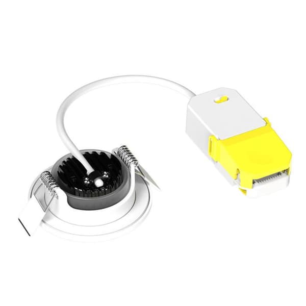 LED spotlight SOLUM LIBRA S0050690D extra platt RT2012 RE2020 infälld justerbar dimbar 6W, IP65