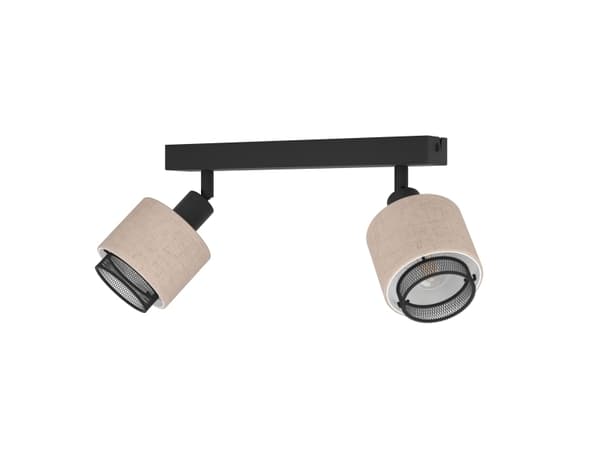 EGLO ROSLEY SPOTSKINNE L310 2XE14 SORT/LINEN