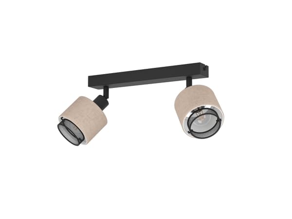 EGLO ROSLEY SPOTSKINNE L310 2XE14 SORT/LINEN