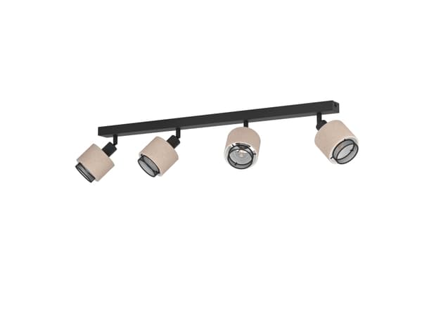 EGLO ROSLEY SPOTLIGHT SKENA L750 4XE14 SVART/LINNE