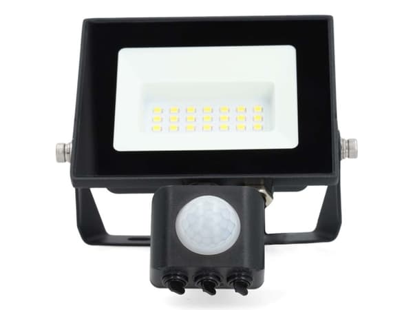Nedis LLFLP15BLK, Innsunket spotlight, 1 ampuller, LED, 20 W, 4000 K, Sort