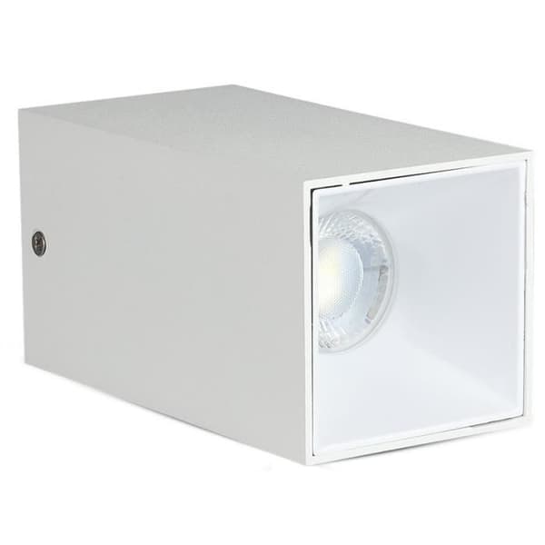 V-TAC takspott VT-882 GU10 35W IP20 kvadrat 14 x 7,4 cm vit