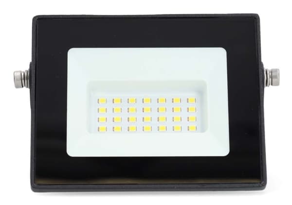 Nedis LLFL10BLK, Innsunket spotlight, 1 ampuller, LED, 20 W, 4000 K, Sort Sort