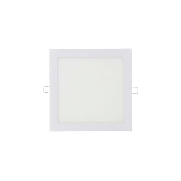 Fyrkantig LED-spot EDM - 22cm - 20W - 1500lm - 6400K - Vit ram - 31582