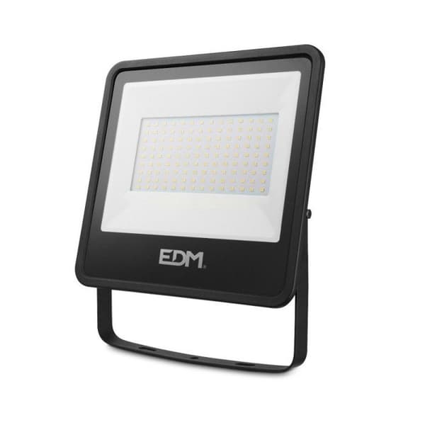 LED strålkastare - edm - 100W - 8200lm - 4000K - Svart