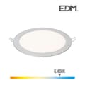 Miniatyrbild 1 av 3: Rund infälld LED-downlight 20W 6400K 1500lm - Lumeco 31566 - matt krom - hög prestanda
