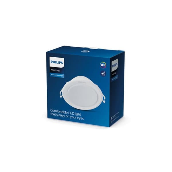 Infälld led spotlight 6W 550lm 6.500K kallljus meson ø 9,5 cm PHILIPS