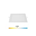Miniatyrbild 2 av 4: Fyrkantig LED-spotlight EDM - 22cm - 20W - 1500lm - 4000K - Krom ram - 31585