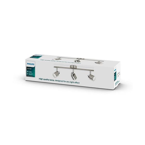 Philips spotlight 5031317E7 - Infälld belysning - GU10 - 3 glödlampor - Krom